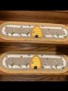 Bee Hive Table runner or stair treads